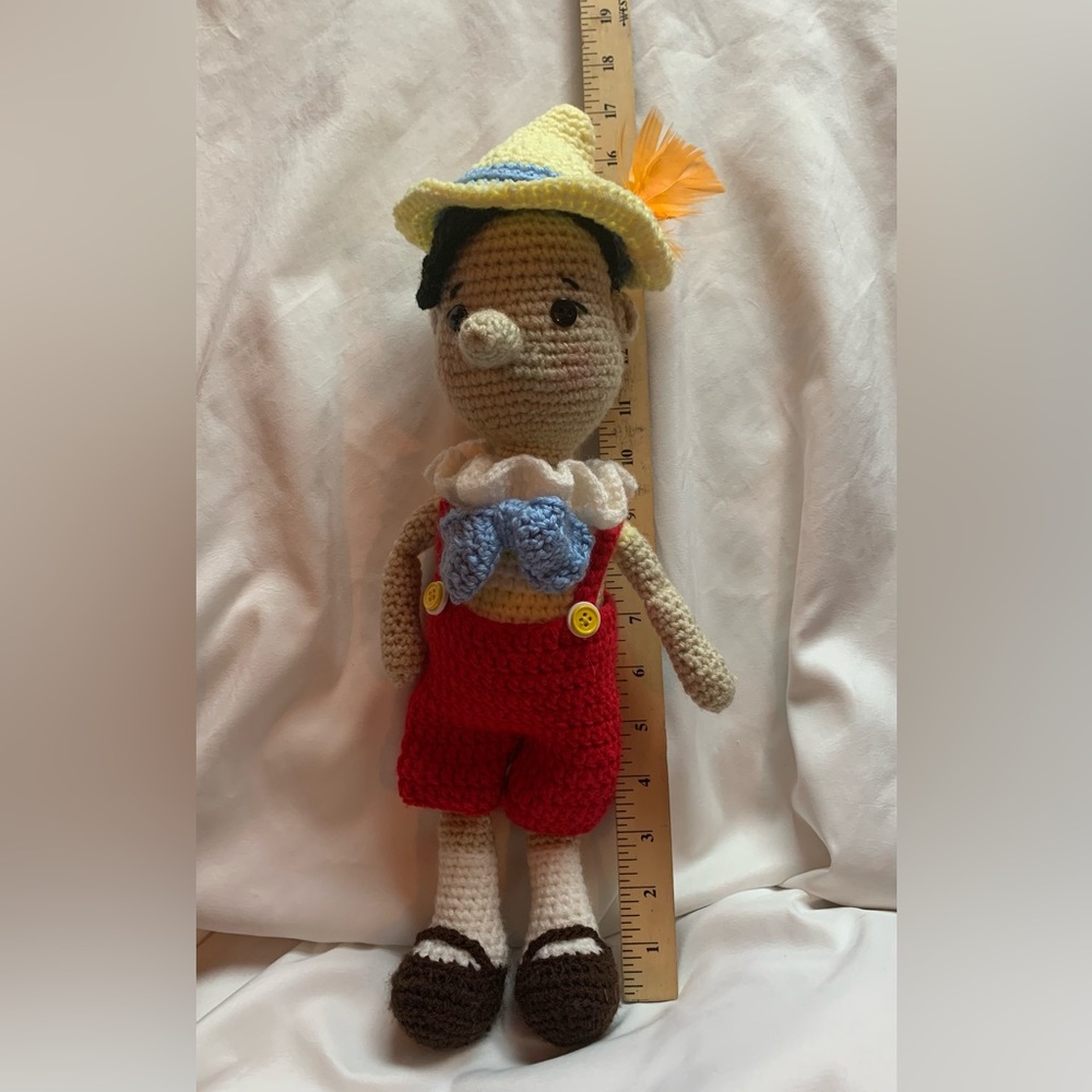 Pinocchio amigurumi doll